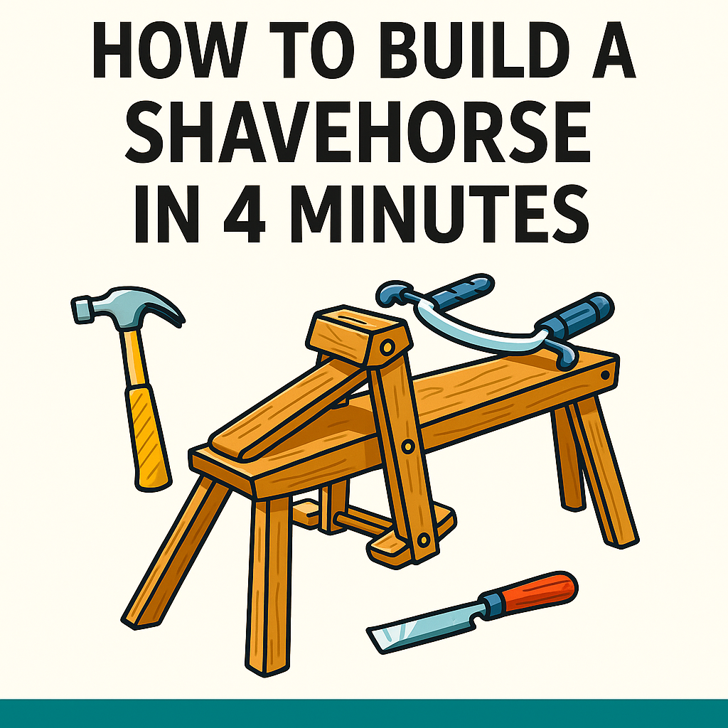 Build a Shavehorse in 4 minutes
