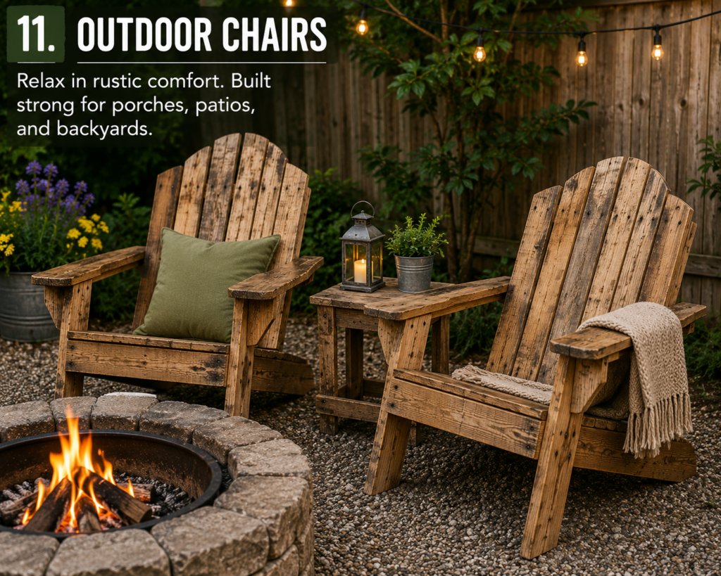 chairs made from pallets