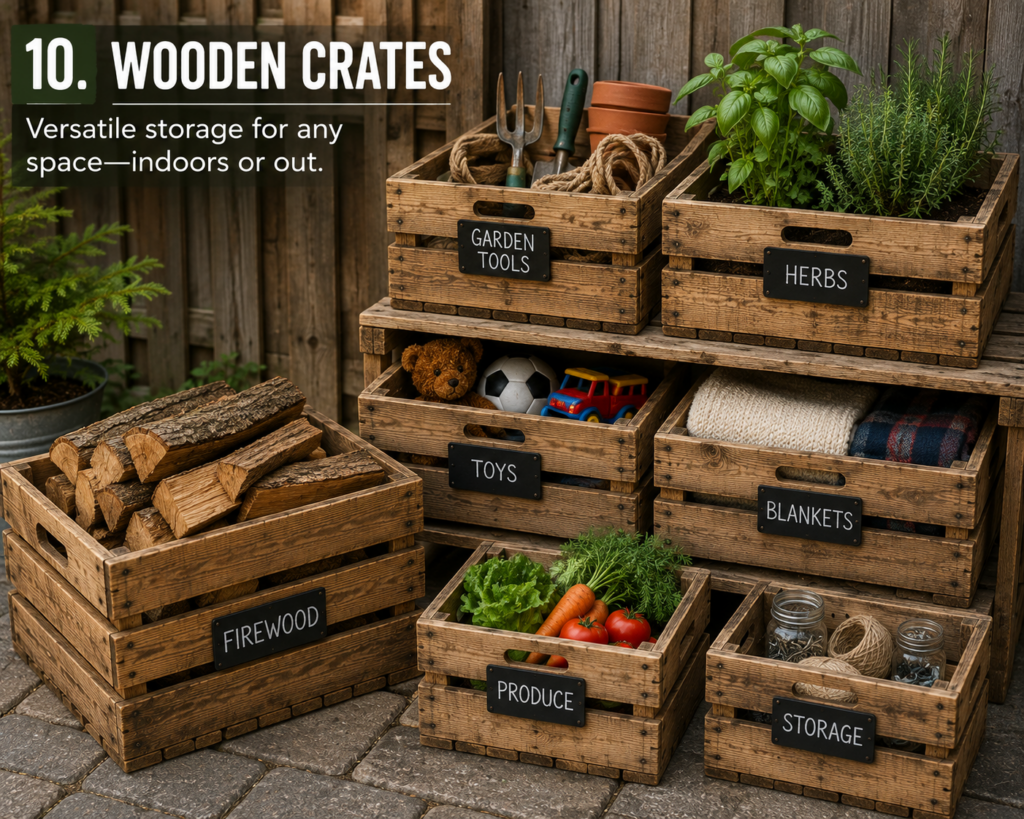 crates made from old pallets
