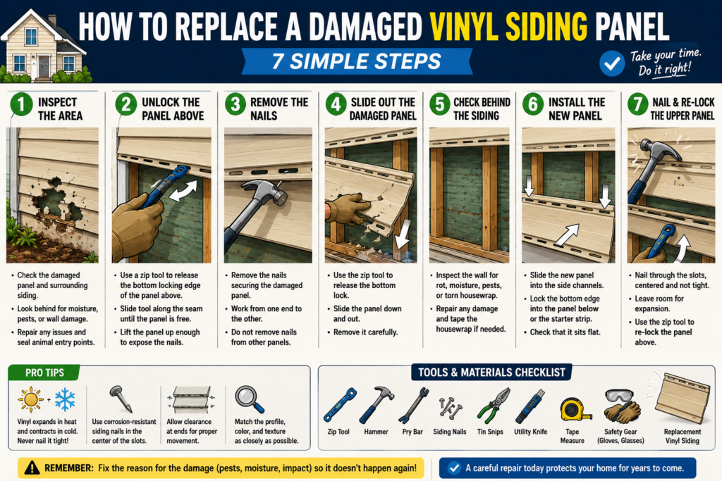 replacing vinyl siding