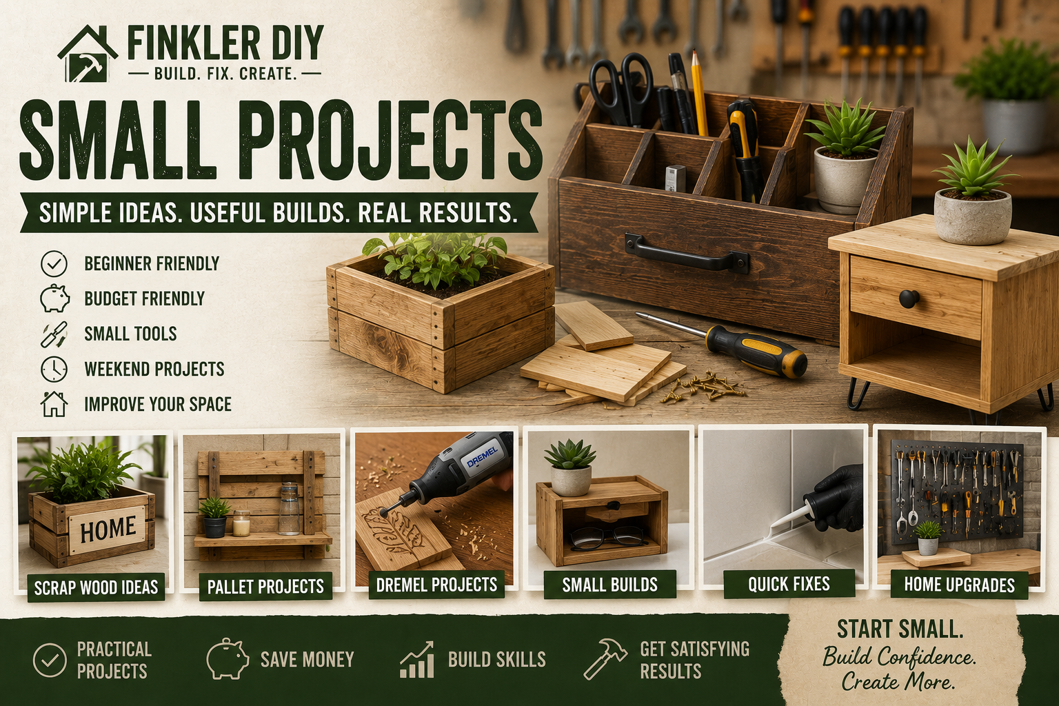 Many Small Projects Small DIY Projects & Easy Weekend Builds | FinklerDIY