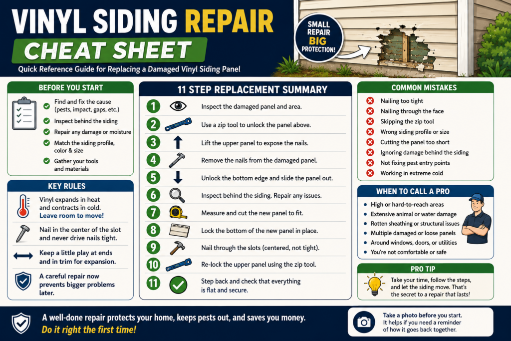 vinyl siding replacement strategy